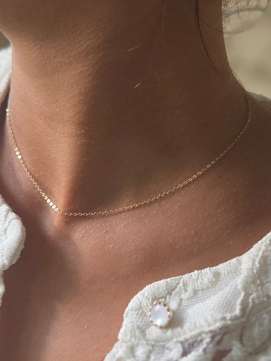 Chaîne en or 18 carats mailles Forçat Claire Miroir - Atelier Paris | Médalhia