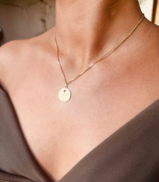 Venise - Médaille cœur ajourée en or 18 carats | Médalhia