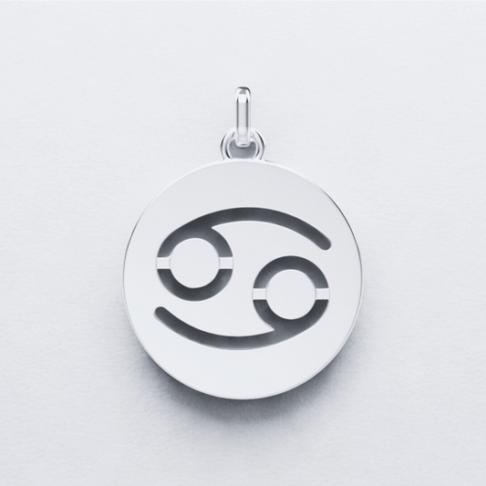 Médaille Cancer - Signe astrologique or 18 carats ajouré | Médalhia