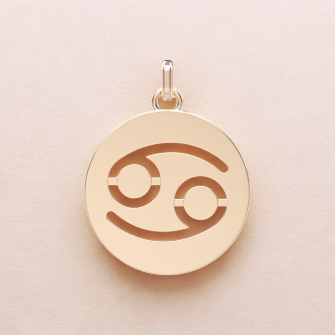 Médaille Cancer - En or 18 carats