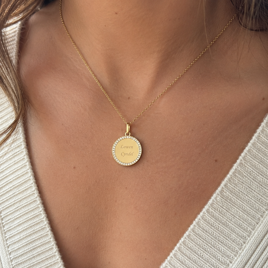 Uxmal - Médaille en or 18 carats diamants | Médalhia
