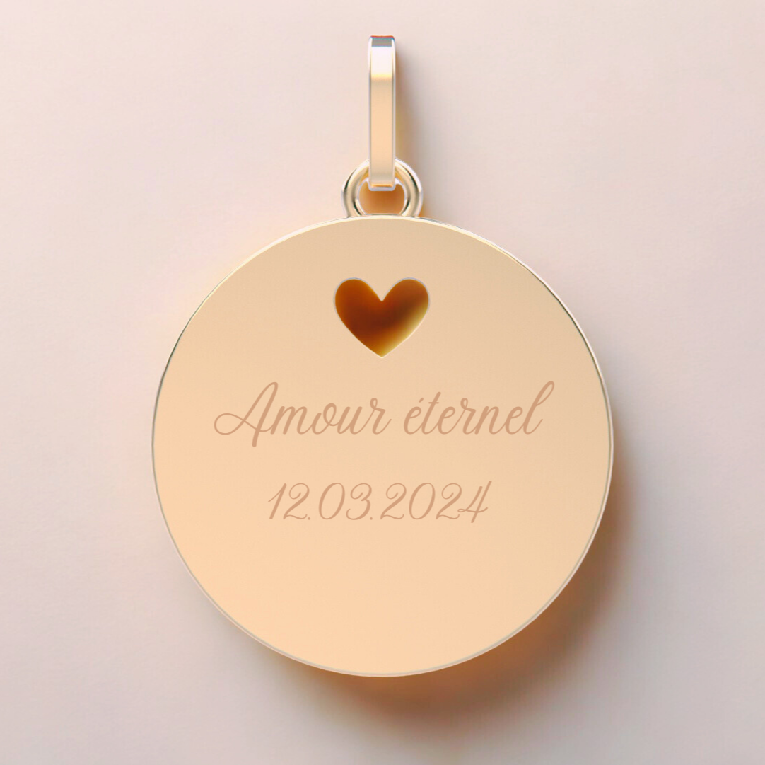 Médaille Venise – Bijou en or ajouré