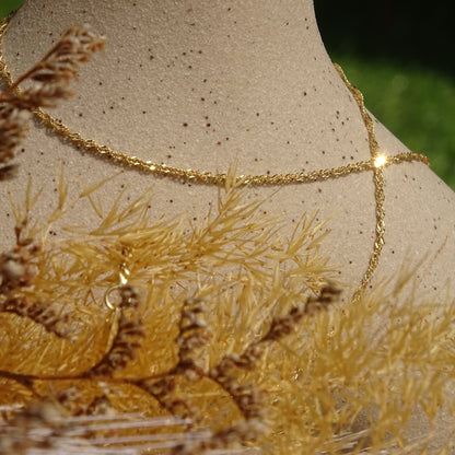 Chaîne en or 18 carats mailles Singapour - Atelier Paris | Médalhia