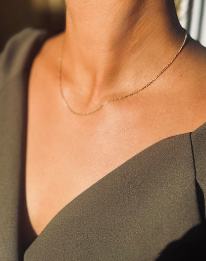 Chaîne Forçat Diamantée en or 18 carats – Atelier Paris | Médalhia