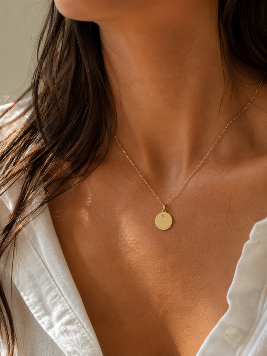 Nungwi - Médaille or 18 carats diamant sur-mesure | Médalhia