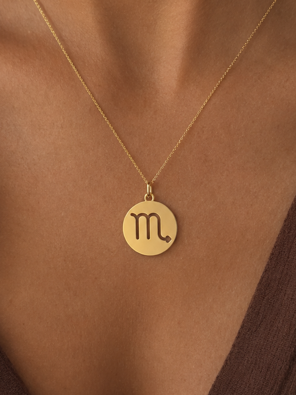 Médaille Scorpion - Création astrologique en or