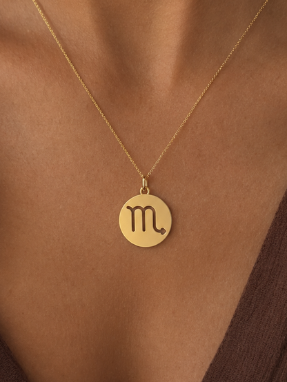 Médaille Scorpion - Création astrologique en or