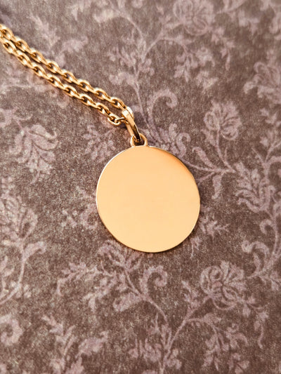 Médaille Matala - Médaille en or 18 carats personnalisable | Médalhia
