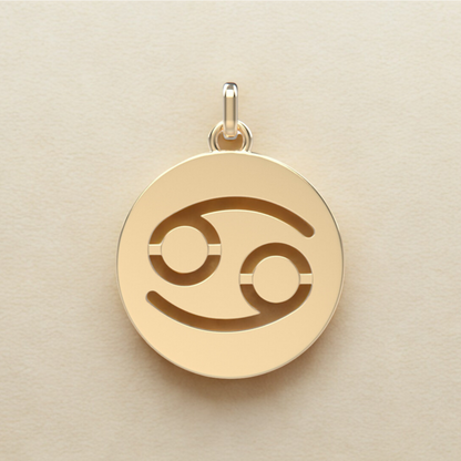 Médaille Cancer - En or 18 carats
