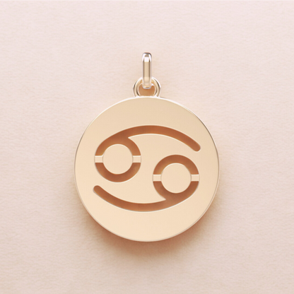 Médaille Cancer - En or 18 carats