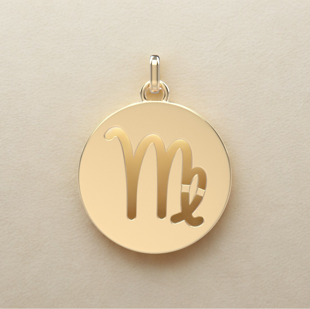 Médaille Vierge – Création en or