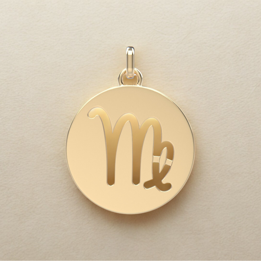 Médaille Vierge – Création en or