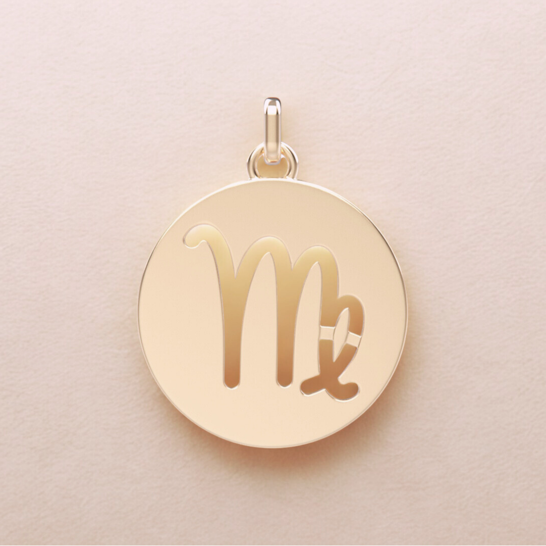 Médaille Vierge – Création en or