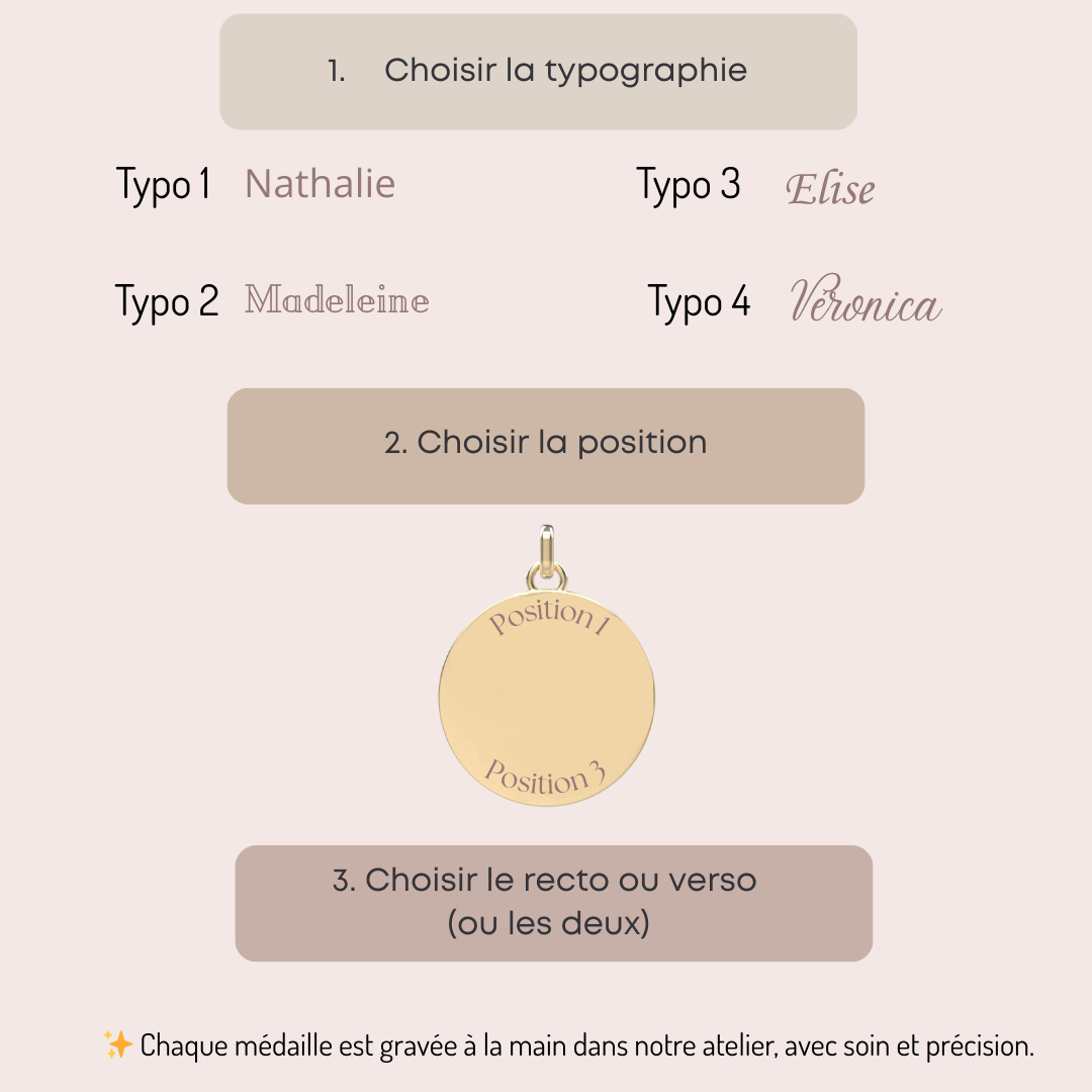 Médaille Gémeaux – Bijou ajouré