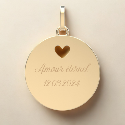 Médaille Venise – Bijou en or ajouré