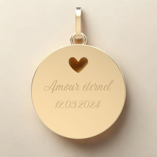 Médaille Venise – Bijou en or ajouré