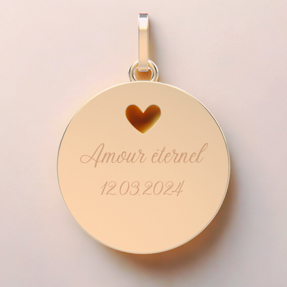 Médaille Venise – Bijou en or ajouré